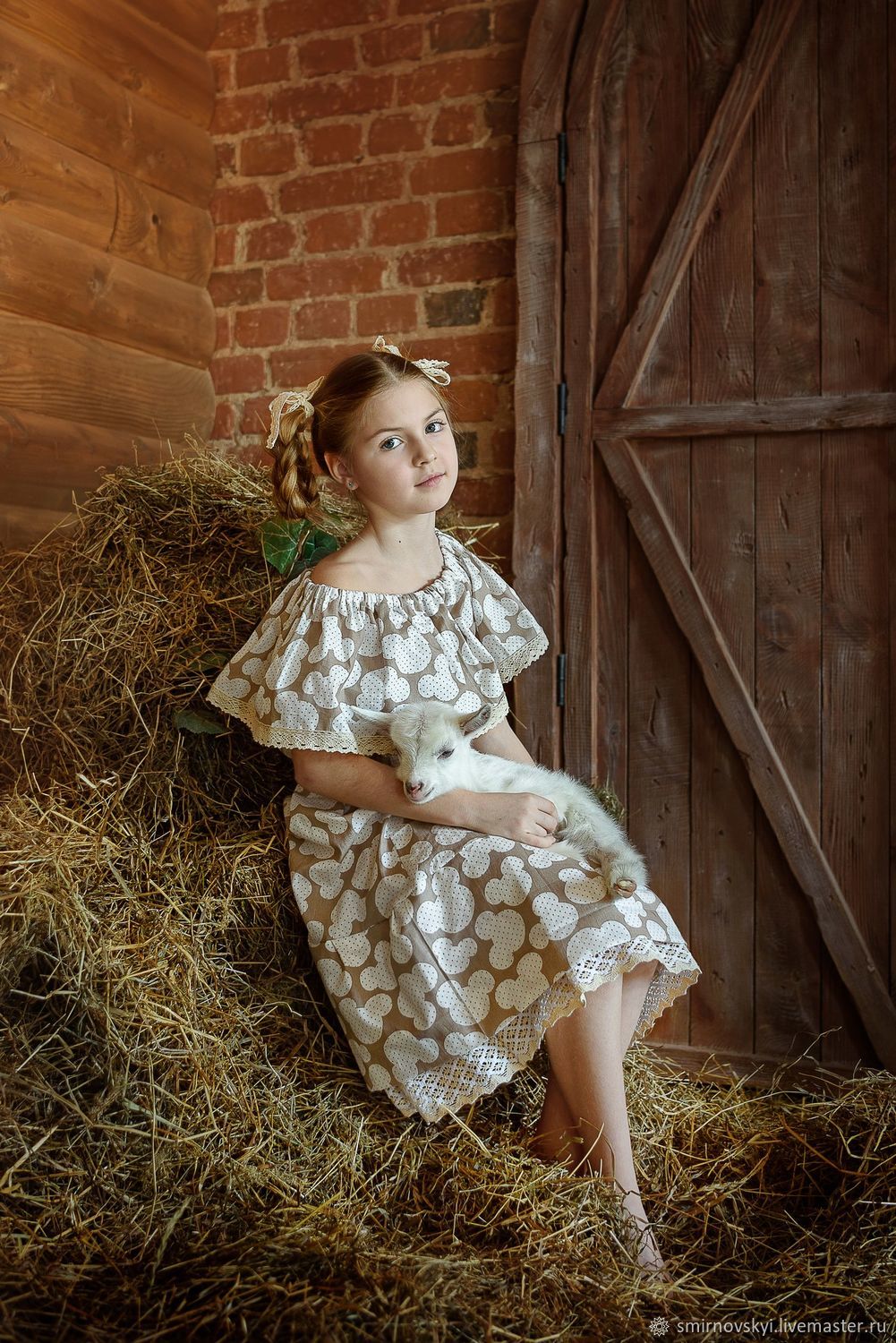 Детское платье в деревенском стиле