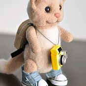 Куклы и игрушки handmade. Livemaster - original item Felted toy Cat. Handmade.