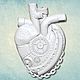 Mold 'Heart of Steam-Punk' (2 sizes), Decor for decoupage and painting, Serpukhov,  Фото №1