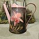 Watering can decoupage 'Orchid', Heads, St. Petersburg,  Фото №1