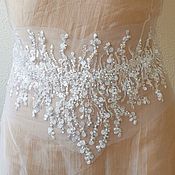 Материалы для творчества handmade. Livemaster - original item Stripe with beads and sequins. Wedding. Handmade.