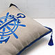 Marine style: pillows anchor and compass. Pillow. pillowstown. My Livemaster. Фото №5