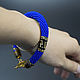 Harness bracelet knitted beaded Greek pattern blue. Bead bracelet. KOTiYA. My Livemaster. Фото №5