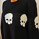 Sweater with skulls made of 100% merino wool. Mens sweaters. Knitted Things For All (matronka). My Livemaster. Фото №5