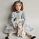 Будуарная кукла-"Алиса и белый кролик". Будуарная кукла. Оксана Павлова  Куклы от сердца. Интернет-магазин Ярмарка Мастеров.  Фото №2