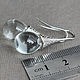 Order Clear Glass Drop Earrings, Clear glass Simple teardrop earrings 37 mm. Jewelry by Katie (BijouByKatie). Livemaster. . Earrings Фото №3