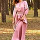 Сказочно красивое платье пудрово-розового оттенка. Платья. Etno Moda. Ярмарка Мастеров.  Фото №5