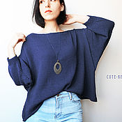 Одежда handmade. Livemaster - original item Sweatshirts: women`s jumper blue. Handmade.