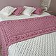 Knitted set for the bedroom: a large plaid, a small plaid and pillows, Bedspreads, Lesnoj,  Фото №1