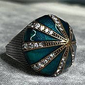 Украшения handmade. Livemaster - original item Istanbul ring with enamel. Handmade.