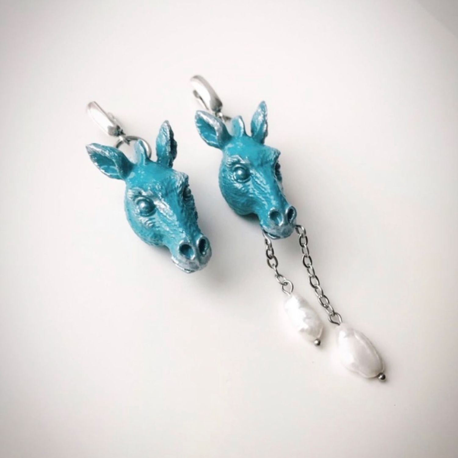 Серьги лошади, лошадки, кони, ослики, драконы, horse earrings на заказ ...