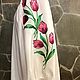 Women's embroidered blouse 'Tulips' ZHR2-177. Blouses. babushkin-komod. My Livemaster. Фото №4