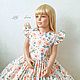 Платье "Princess" принт Персиковые цветы. Платье. Little___dress. Интернет-магазин Ярмарка Мастеров.  Фото №2