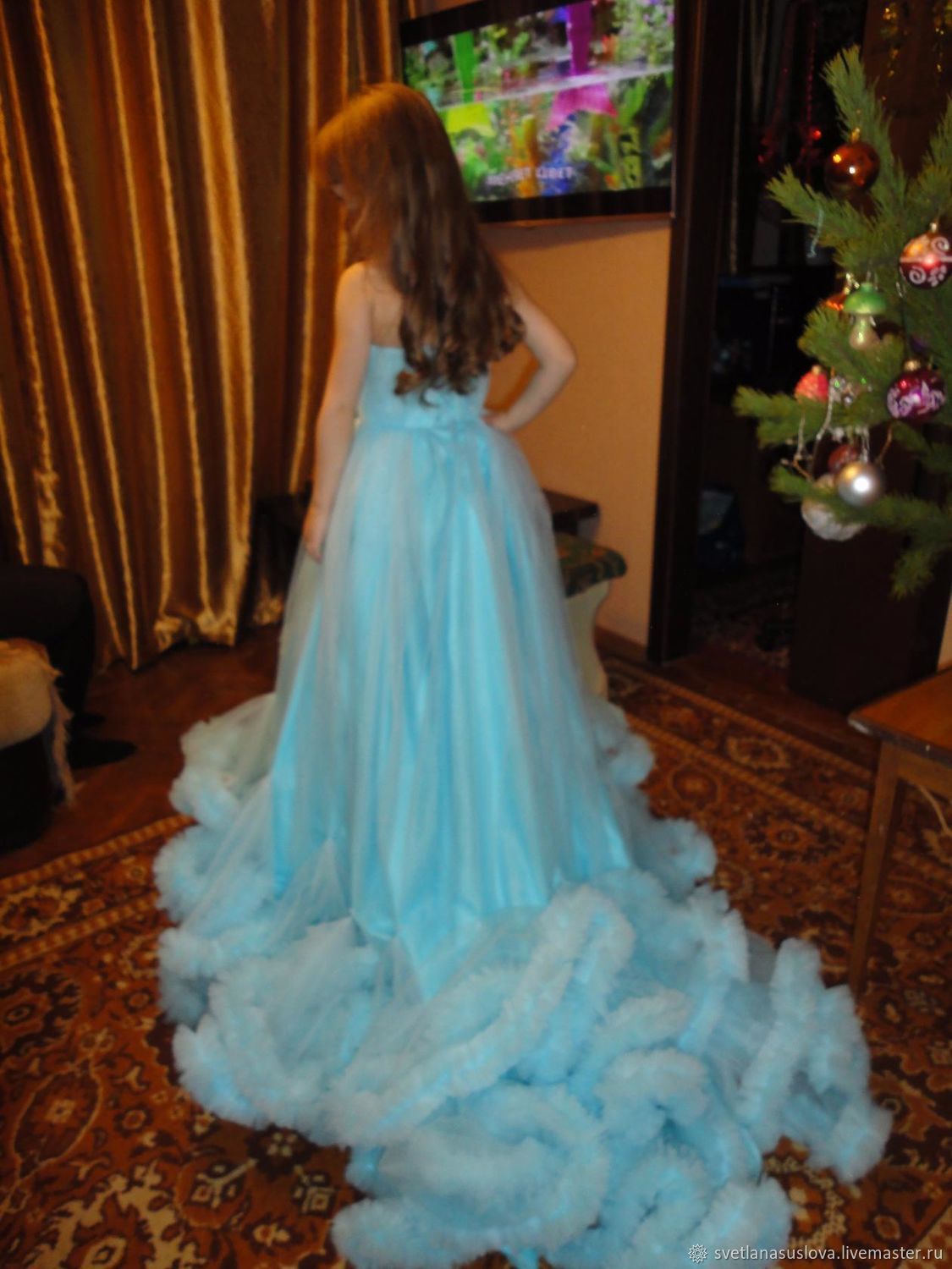 Пышное детское платье облако