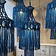 Абажур макраме. Потолочные и подвесные светильники. home_macrame (Лидия Юшкова). Ярмарка Мастеров.  Фото №6