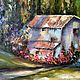 Order Oil painting House in the valley. Arthelenkey (earthelenkey). Livemaster. . Pictures Фото №3