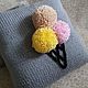 Pillow in a knitted cover For ice cream?. Pillow. Fajna Kovdra. My Livemaster. Фото №6