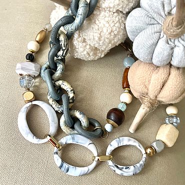 Украшения ручной работы. Ярмарка Мастеров - ручная работа Бусы «Цепи». Handmade.