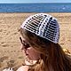 Заказать Ажурная летняя шапка белая с пайетками. Лена Коробова (lazylazyknits). Ярмарка Мастеров. . Шапки Фото №3