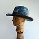 Fedora 'Agent S' felt hand-dyed hat. Hats1. Felt Hats Shop. My Livemaster. Фото №4