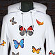 Butterfly hoodie In the snow, Jumpers, Moscow,  Фото №1