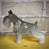 Для дома и интерьера handmade. Livemaster - original item Mittelschnauzer, pepper and salt: the author`s statuette. Handmade.