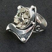 Украшения handmade. Livemaster - original item Ring Art New pyrite silver 925 HC0033. Handmade.