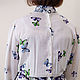 Cambric blouse of Edwardian silhouette. Blouses. Gleamnight bespoke atelier. My Livemaster. Фото №5