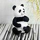 Copy of panda toy dry felting. Felted Toy. Natalya Gorshkova Cute toys felting. Online shopping on My Livemaster.  Фото №2