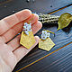 Order Brass boho earrings 'Lilac' with sapphirine (blue agate). Strangell Jewelry. Livemaster. . Earrings Фото №3