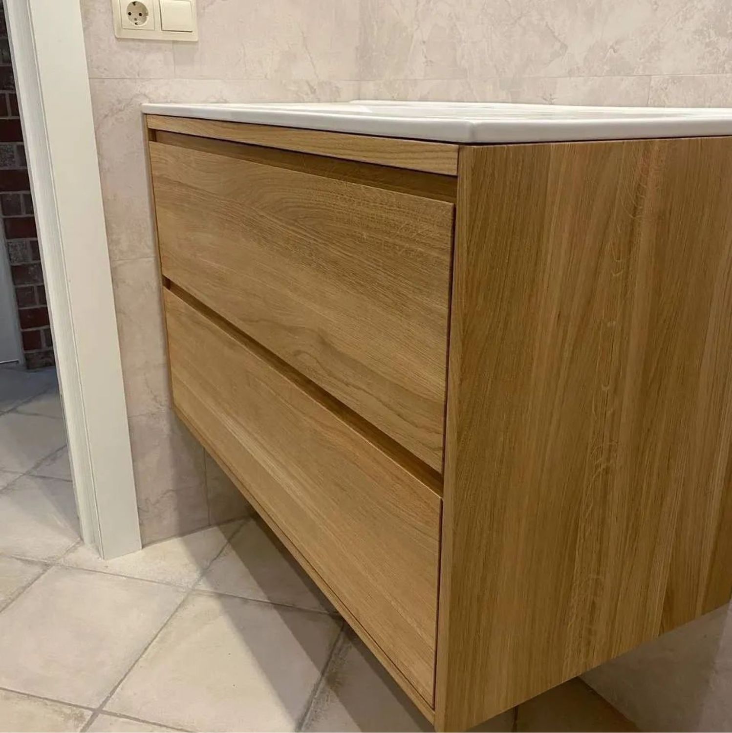 Тумба под раковину из массива дуба в интернет-магазине Ярмарка Мастеров ...