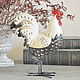 Polla Provenza pintada de hormigón en las patas de metal, Figurines, Azov,  Фото №1