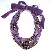 Украшения handmade. Livemaster - original item Purple Sugar Necklace Hematite Purple. Handmade.