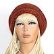 Шапка "MELODY" АНГОРА № 1, 2, 3 , 4, 5 т зел, черн,  терак. Шапки. Ирина(shvilinka.knit). Ярмарка Мастеров.  Фото №4