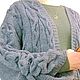 Кардиган меланжевый серый вязаный. Кардиганы. Sweater Star Вязание на заказ.. Интернет-магазин Ярмарка Мастеров.  Фото №2