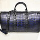 Travel/sports bag, made of genuine crocodile leather!. Travel bag. SHOES&BAGS. Online shopping on My Livemaster.  Фото №2