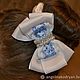 Order Hair bow: The elastic on the bun, the bun bow 'Gzhel'. Anghelina Kodryan. Livemaster. . Knot hair bow Фото №3
