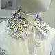  The collar is removable from the Pavlovsky Posad shawl. Collars. Valensia Atelier. My Livemaster. Фото №4