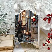 Сувениры и подарки handmade. Livemaster - original item Sleigh sleigh interior array New Year`s souvenir. Handmade.