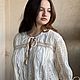 Queen blouse made of cotton, sewing, lace, boho cream, Blouses, Tashkent,  Фото №1