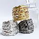 Серебряное фактурное кольцо. Кольца. Golden Works. Ярмарка Мастеров.  Фото №4