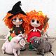 Little witch. Stuffed Toys. Crochet patterns by Ermak Elena. My Livemaster. Фото №4