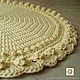 Круглый вязаный плотный коврик из шнура ПРАКТИЧНЫЙ купить. Ковры. ковры вязаные Натальи Зубовой (kovrik-makrame). Интернет-магазин Ярмарка Мастеров.  Фото №2