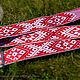 Belt Alatyr white-red, Belts and ribbons, Chrysostom,  Фото №1