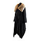 Black lace coat with lynx fur. Coats. Olga Lavrenteva. Online shopping on My Livemaster.  Фото №2