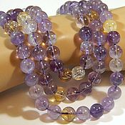 Материалы для творчества handmade. Livemaster - original item Ametrine beads 10.5 mm natural. pcs. Handmade.