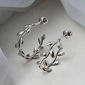 Украшения handmade. Livemaster - original item Ring Earrings: Olive branch in silver (C5) Tiffany. Handmade.