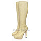 boots Python. Women's boots of the Python on the heel. Pimonova fashion platform shoes. Boots handmade Python zip. Stylish Economie boots. High boots made of Python.
