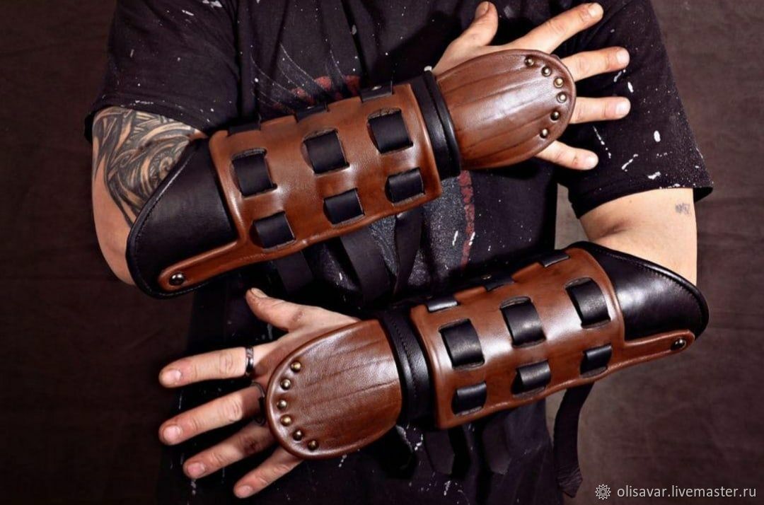 Porunn medieval leather bracers (Vikings) – SokolWorkshop
