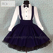 Одежда детская handmade. Livemaster - original item School uniform: School skirt with removable straps Art.053. Handmade.